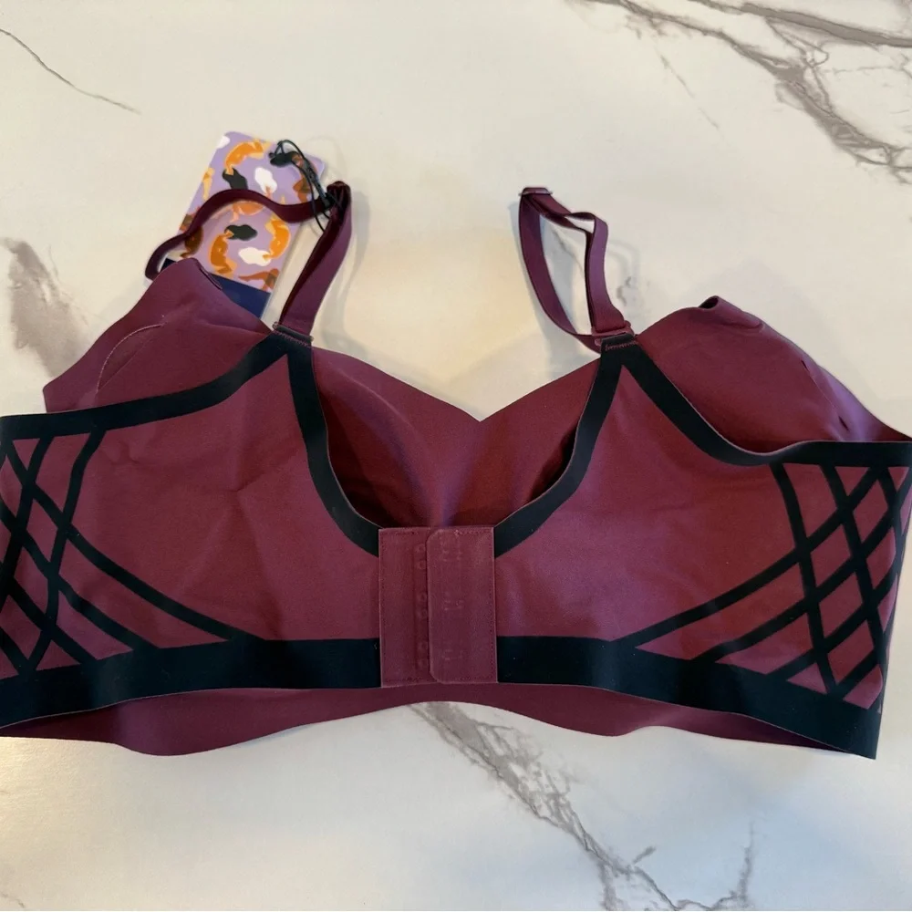 Honeylove Burgundy Silhouette Bra - Picture 6 of 11